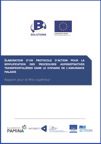 Couverture du rapport pour le Rhin supérieur du projet B-Solutions