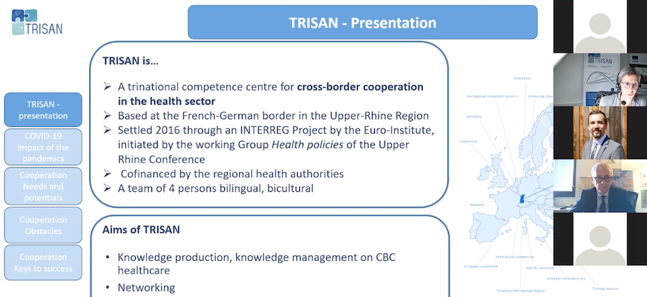 Slide d'une présentation sur TRISAN