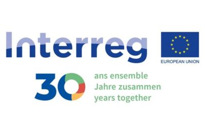 Logo des 30-jährigen INTERREG-Jubiläums